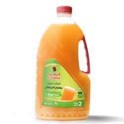 Orange flavor concentrated drink 2 liters